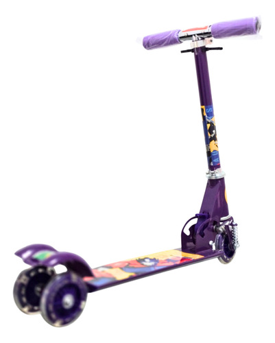 Juguete Patin Scooter 3 Ruedas Con Luz Transformers