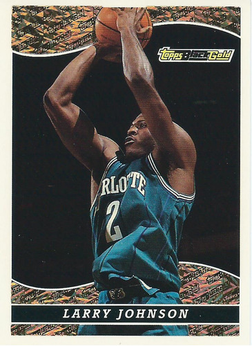 Barajita Larry Johnson Black Gold Topps 1993 #9 Hornets