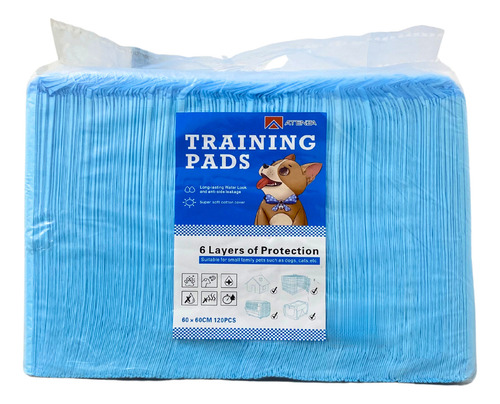 120 Pañales Sabanillas Mascotas Perros Y Gatos Entrenamiento 60x60cm 120 Unidades 3 Capas