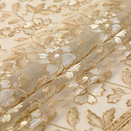 Mantel Rectangular De Encaje Dorado 60 X 84 Pulgadas