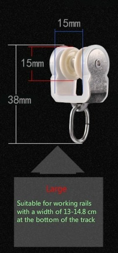 Ganchos Para Cortina De Acero Inoxidable, 10 Unidades