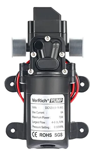 Bombas De Agua Verrich De 12 V, Bomba De Diafragma 1/2, Cone