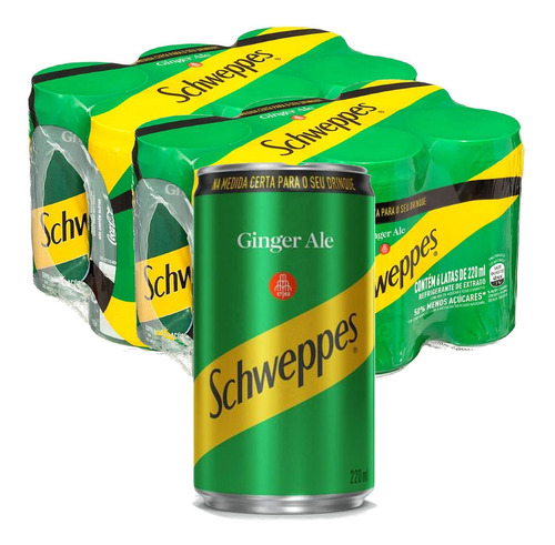 Schweppes Ginger Ale Lata 220ml (12 Latas)