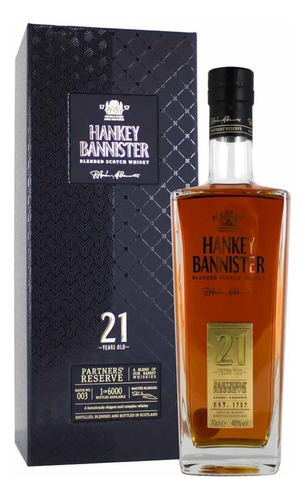 Whisky Hankey Bannister 21 Años