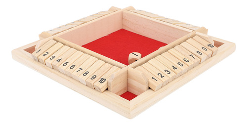 Juegos De Mesa De Madera De 4 Caras Wood Shut The Dice Game
