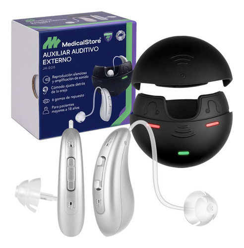 Audífonos Auxiliar Auditivo Amplificador Recargable Sordera Color Beige