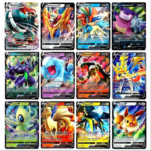 30 Cartas Pokemon Vmax V Gx Aliados Shiny + Greninja Shiny