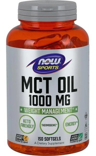 Mtct Oil 1000mg 150sgels Now Control Peso Y Energía