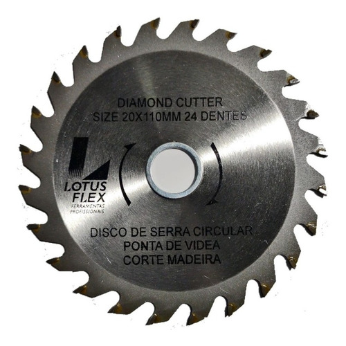 Serra Disco Circular 24 Dentes Corte Segmentado 20x110mm