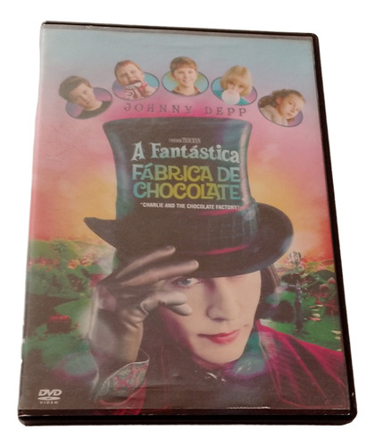 Dvd A Fantástica Fábrica De Chocolate Johnny Deep Tim Burton