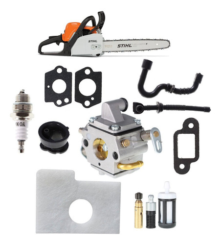 Kit Carburador Repuestos Para Motosierra Stihl Ms170/180