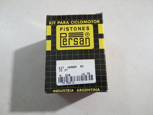 Piston Perno Y Aros Kit Persan Honda Nc 50 Cc 40.75 Mm