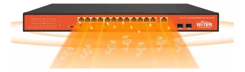 Switch 24 Poe + 2 Sfp Giga Fibra + 2 Rj45 Giga Cobre 250 Wat