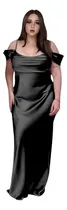 Comprar Vestido Largo De Fiesta, En Saten Talle Xxl