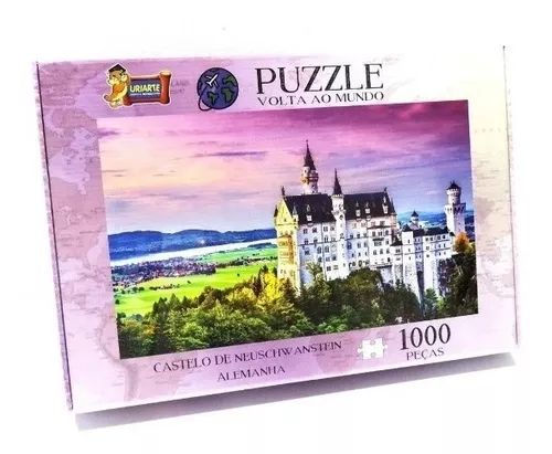 Quebra Cabeça Infantil Janelas Do Mundo 1000 Pçs Jogo Puzzle