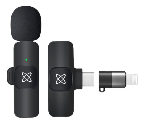 Microfono Corbatero Inalambrico Compatible iPhone Celular Color Negro
