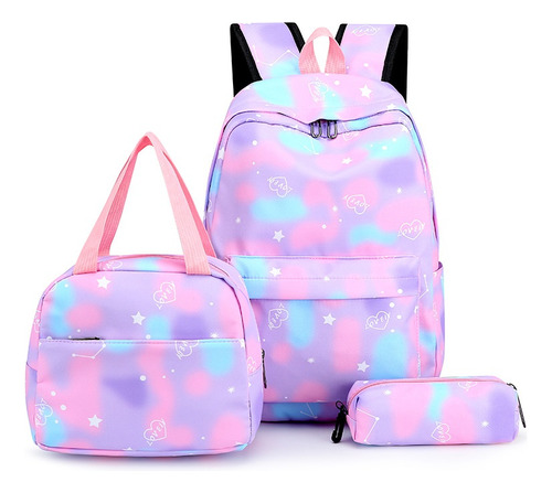 Conjunto De Mochila De Tres Piezas-bolsa De Almuerzo Juvenil