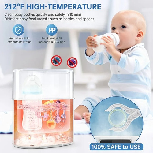 Calentador De Biberones Digital Con Temporizador Free Bpa