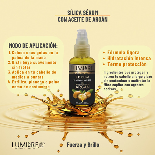 Keratina Espejo Brillo Nutricion 1 Lt + Serum Capilar Argan