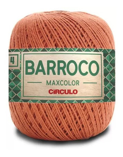 Barroco Maxcolor 4 Fios 200gr Kit 03 Un Linha Crochê Tricô Cor Bronze