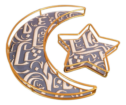 2 Uds. De Platos De Metal Ramadan Para Servir, Estilo C