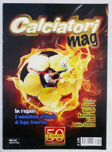 Revista Calciatori - Panini Mini Album Copa America 2011 Fs