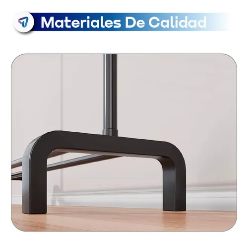 Perchero Movil Metalico Barral Exhibidor Resistente Waggs