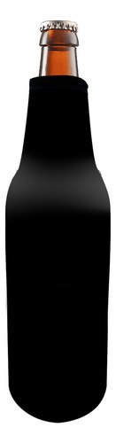 Porta Garrafa De Cerveja 600ml Em Neoprene Preto 6und