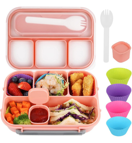 Set De Cena Y Almuerzo Con Caja De 7 Piezas Para Bento Box.