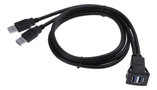 Extensión Doble Usb3.0 Macho A Hembra De 2 Puertos