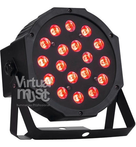 Canhao De Led Par Led 18 Leds 3w Rgb Dmx Iluminacao Dj