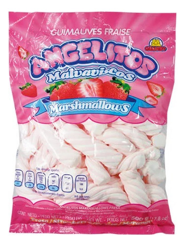 3 Pzas Malvavisco Churro Gigante Rosa T 500g