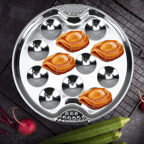 ¡ Plato Con Forma De Caracola De Acero Inoxidable Escargot