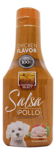 Natural Select salsa para perro sabor pollo 375ml