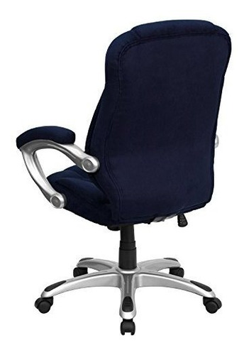 Imagen 7 de 8 de Muebles Flash High Back Azul Marino Microfibra Ejecutiva Co