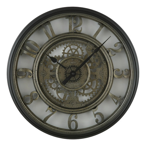 Reloj De Pared Analógico Con Engranaje Móvil 