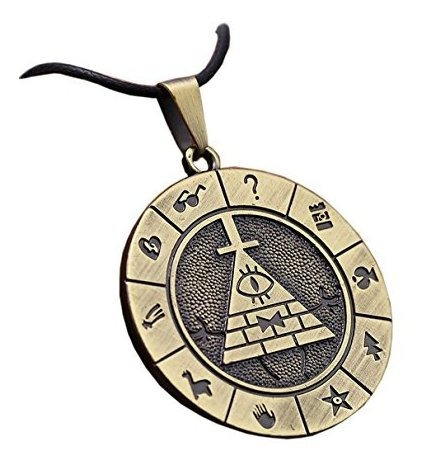 Accesorio De Disfraz Homb Bill Cipher Collar Llavero Cosplay