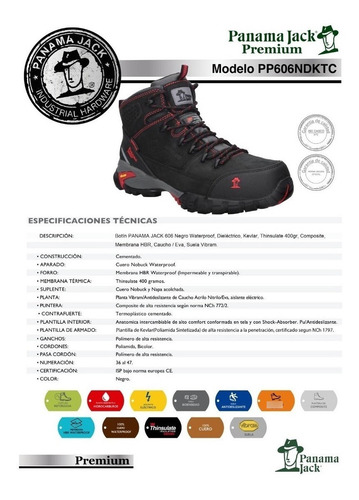Imagen 9 de 10 de Zapato De Seguridad Panama Jack Premium 606 100% Originales