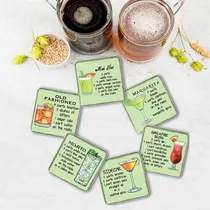Comprar Mats De Cerveza Pack Of 48 - Absorbente De Cartón Reciclable