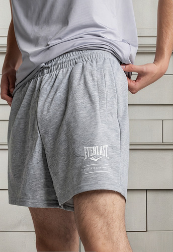 Gris - Chi - Short Hombre Deportivo Recto Gris Everlast 5030