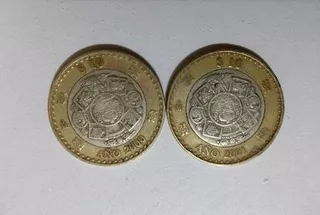 Moneda 10 Pesos Año 2000 Y 2001 Escasa