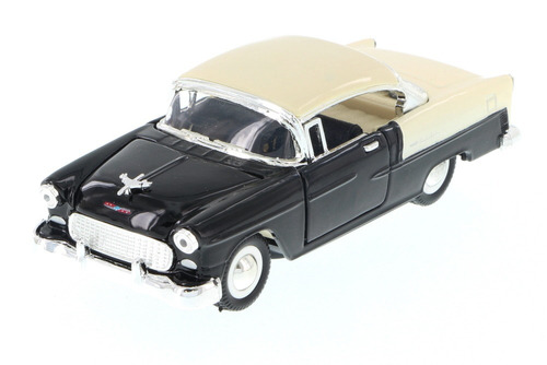 1955 Chevy Bel-air De Techo Duro Negro Sunnyside 5720d 1/34