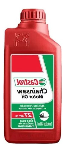 Oleo 2t Castrol Chainsaw 500ml Máxima Proteção E Limpeza