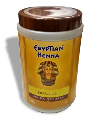 Henna Egyptian En Polvo 500g  - Tiziano- Dorado- Rubio Claro