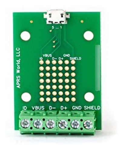 Placa Micro Usb Breakout Para Atornillar Terminales