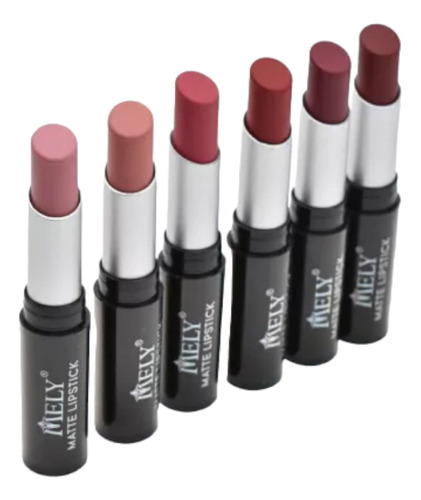 Labial Mate Lipstick Colores Varios En Barra Mely