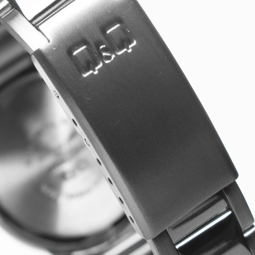 Reloj Q&q Hombre Plata Casual Analógico Qa45j202y
