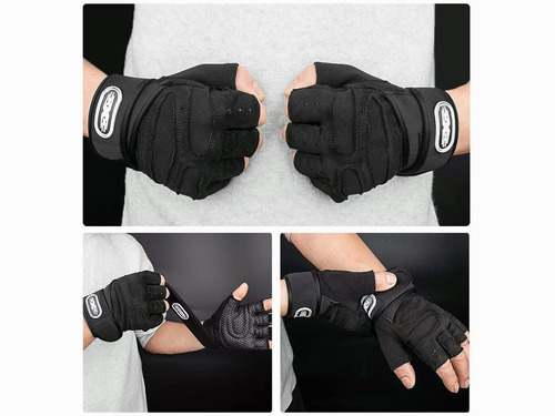 Imagen 5 de 10 de Guantes De Gimnasio Ejercicio Pesas Entrenamiento Y Trekking