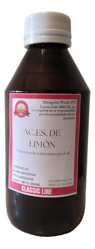 Aceite Esencial Limon Formula Eiffel 250cc Oferta Especial
