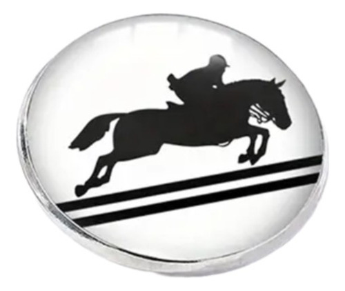Broche Moda Hombre Mujer Pin Caballo Saltando Equitación
